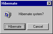 hibernar en Windows OS 2000